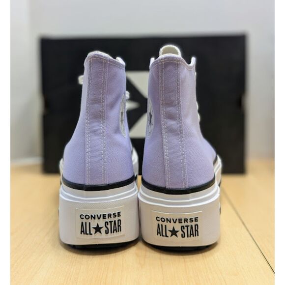 Converse CTAS Lift Double Stack Platform Violet Canvas Unisex High Top Shoes NIB - Picture 7 of 13